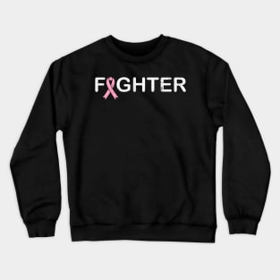 Breast Cancer Fighter  World Cancer Day  Ribbon Crewneck Sweatshirt